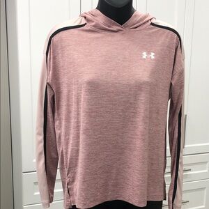 Under Armour Tech Twist Graphic Hoodie | Women’s XS | Hushed Pink | Loose Fit